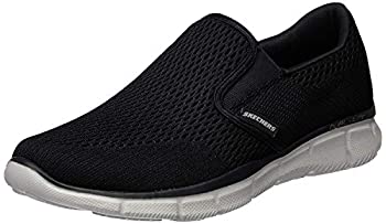 yÁzyAiEgpzSkechers Men's Equalizer Double Play Slip-On Loafer%J}%Black/White%J}%8.5 M US