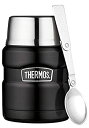 【中古】【輸入品・未使用】サーモス ステンレスキング・フードジャー(0.45L)(マットブラック)Thermos Stainless King Food Jar...
