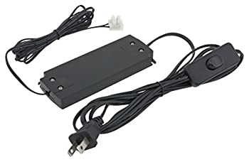 American Lighting PS-12-12VPI-T 12V DC Class 2 Plug-In Driver for Futura Disc Light Series%カンマ% 6' Power Cord with Rocker Switch%カンマ% B