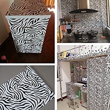 【中古】【輸入品・未使用】simplelife4u粘着Contact用紙湿気Proofシェルフライナー300?cm、Zebraストライプバレンタインデーのギフト