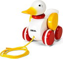 【中古】【輸入品・未使用】BRIO World - 30323 Pull Along Duck Baby Toy | The Perfect Playmate for Your Toddler [並行輸入品]