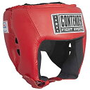 yÁzyAiEgpz(X-Large%J}% Red) - Contender Fight Sports Competition Boxing Muay Thai MMA Sparring Head Protection Headgear without Cheeks