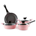 【中古】【輸入品・未使用】Neoflam Eela 7 Piece Ceramic Nonstick Cookware Set in Pink by Neofl...