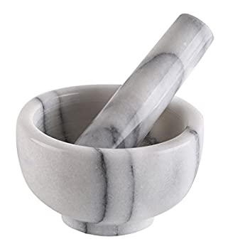 Greenco Marble Mortar and Pestle%カンマ% 3.75%ダブルクォーテ%%カンマ% White/Gray by Greenco 