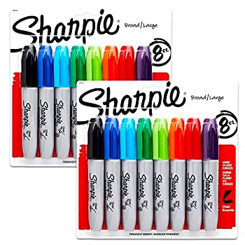 2?x Sharpie Chisel Assorted 8パック