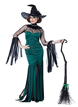 魔女 衣装、コスチューム 大人女性用 グリーン THE GRAND SORCERESS/ADULT