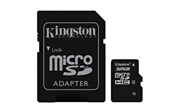 【中古】【輸入品・未使用】Kingston Digital 32 GB Class 4 microSDHC Flash Card with SD Adapter (SDC4/32GBET) [並行輸入品]