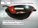 【中古】【輸入品・未使用】Ceramic Marble Coated Cast Aluminium Non Stick Wok 32 Cm by KW Marb...