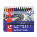 【中古】【輸入品・未使用】Caran d'Ache Classic Neocolor II Water-Soluble Pastels%カンマ% 15 Colo...