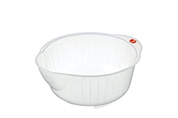 【中古】【輸入品・未使用】Inomata Japanese Rice Washing Bowl with Strainer%カンマ% 2.5-Quart Capacity [並行輸入品]