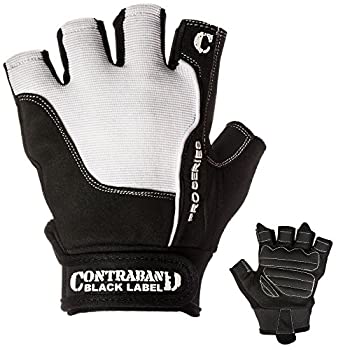 【中古】【輸入品・未使用】(Medium%カンマ% White) - Contraband Black Label 5120 Pro Series Lifting Gloves