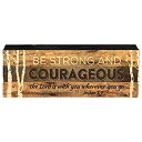 【中古】【輸入品・未使用】Be Strong and Courageous Joshua 1:9 11cm x 30cm Wood Sign Block Plaque(3)