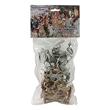 【中古】【輸入品・未使用】TSSD ANCIENT Roman & Barbarian Soldiers: 16 grey & TAN 1:30 Plastic Figures