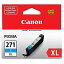 šۡ͢ʡ̤ѡCanon CLI-271XL C - Cyan - original - ink tank - for PIXMA MG5720%% MG5721%% MG5722%% MG6820%% MG6821%% MG6822%% MG77