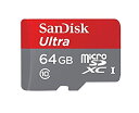 【中古】【輸入品・未使用】SanDisk microSDXC Ultra 80MB/s 64GB UHS-I SDSQUNC-064G Class10 SD変換...