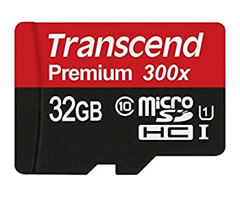 šۡ͢ʡ̤ѡTranscend 32GB MicroSDHC Class10 UHS-1 Memory Card with Adapter 45 MB/s (TS32GUSDU1E) [¹͢]
