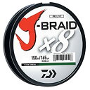 【中古】【輸入品・未使用】Daiw(ダイワ) J-Braid 150m 8本撚り ラウンドブレイドライン 40 lb グリーン