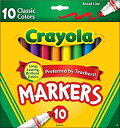 【中古】【輸入品・未使用】[クレヨラ]Crayola 10ct Classic Broad Line Markers 58-7722 [並行輸入品]