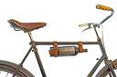 【中古】【輸入品 未使用】Bicycle Wine Carrier Rack Bottle Holder Perfect for Taking Wine - Black Leather by Oopsmark