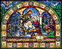 【中古】【輸入品 未使用】Stained Glass Holy Night Jigsaw Puzzle 1000 Piece