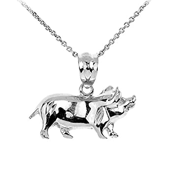 【中古】【輸入品・未使用】Animal Kingdom 高光沢925スターリングシルバー 豚チャームペンダントネックレス シルバー 【中古】【輸入品・未使用】Animal Kingdom 高光沢925スターリングシルバー 豚チャームペンダントネックレス シルバー