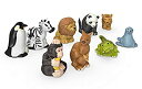 【中古】【輸入品・未使用】Fisher-Price Little People Zoo Animal Friends 9-Pack [並行輸入品]