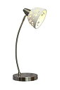 【中古】【輸入品 未使用】Simple Designs LD1000-WHT White Porcelain Flower Desk Lamp カンマ Brushed Nickel 並行輸入品