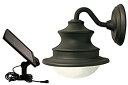 【中古】【輸入品・未使用】Gama Sonic Barn Solar Outdoor LED Light Fixture%カンマ% Gooseneck Wall Mount%カンマ% Brown Finish #GS-122 [並行輸入品]