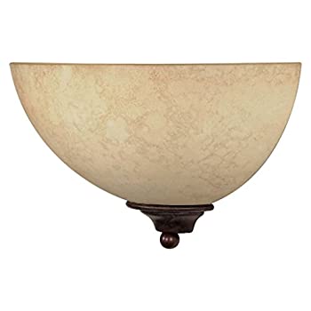 【中古】【輸入品・未使用】Nuvo 60/044 One Light Wall Sconce with Tuscan Suede Glass%カンマ% Old Bronze [並行輸入品]