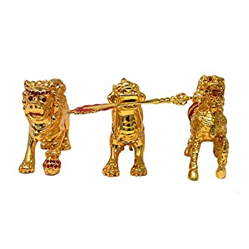 【中古】【輸入品・未使用】(イスイ)YISHUI 3PCSセット 風水置物 風水グッズ 三つの神獣 キリン 金運ア..