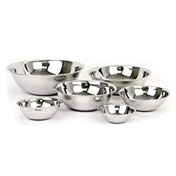 【中古】【輸入品・未使用】Dozenegg Mixing Bowls Stainless Steel Standard Weight %カンマ% Mirror Finish%カンマ% 3/4%カンマ% 11/2%カンマ% 3%カンマ% 4%カンマ% 5%カンマ% and 8 Qt. (Set o