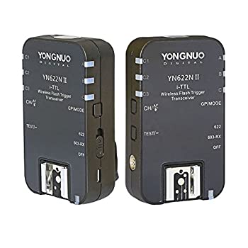 【中古】【輸入品 未使用】YONGNUO ワイヤレス TTL フラッシュトリガー YN622N II 高速同期 HSS 1/8000s Nikonカメラ用