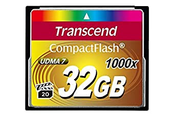 Transcend 32GB CompactFlash Card 1000 (TS32GCF1000) (Size:32 GB) by Transcend 