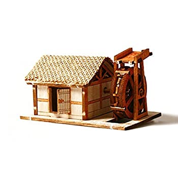 YOUNGMODELER DESKTOP Wooden Assembly Model Kits. (Watermill) by YOUNGMODELER 