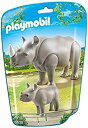 【中古】【輸入品・未使用】PLAYMOBIL 6638 Rhinoceros with baby by PLAYMOBIL [並行輸入品]