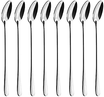 【中古】【輸入品・未使用】(Ice spoon) - Long Handle Spoon%カンマ% MCIRCO Stainless Steel Spoon Set Mixing Spoon Ice Cream Spoon Long Spoon Iced Tea Spoon Coffee Spo
