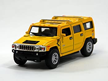 【中古】【輸入品 未使用】KiNSMART 1:40 ハマー H2 SUV イエロー ウィンドウボックス 200-527