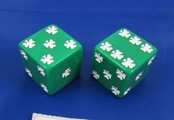 šۡ͢ʡ̤ѡGreen Lucky Dice d6 25mm 2ea by Koplow Games [¹͢]