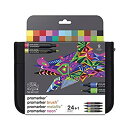 【中古】【輸入品・未使用】Winsor & Newton(ウィンザー&ニュートン) ミックス マーカー セット−プロマーカー、 筆ペン タイプ、メタ...