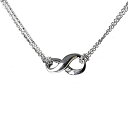 【中古】【輸入品 未使用】925 Sterling Silver Infinity Double Chain Pendant Necklace カンマ 18 カンマ Gift for Women Girls Teens by Fervent