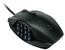 【中古】【輸入品 未使用】Logitech G600 MMO Gaming Mouse カンマ Black 並行輸入品