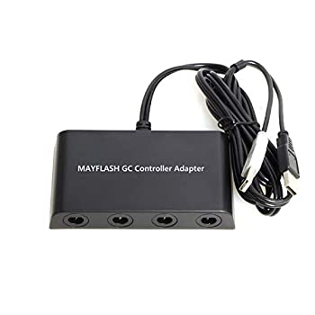 【中古】【輸入品 未使用】Mayflash GameCube Controller Adapter for Wii U and PC USB カンマ 4 Port 並行輸入品