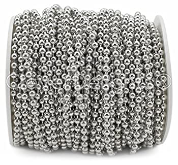 【中古】【輸入品・未使用】CleverDelights Ball Chain Spool - 100 Feet - 3.2mm Ball (#6 Size) - An..