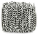 【中古】【輸入品・未使用】CleverDelights Ball Chain Spool - 100 Feet - 3.2mm Ball (#6 Size) - Antique Silver (Platinum) - 30 Meters by CleverDelights