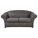 【中古】【輸入品・未使用】究極ストレッチポリエステルフェイクレザーボックスクッションソファSlipcover Sofa SF44053