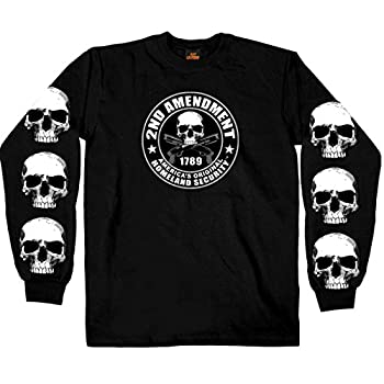 【中古】【輸入品・未使用】Hot Leathers メンズ 2nd Amendment 長袖シャツ (ブラック、XXX-L)