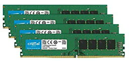 【中古】【輸入品・未使用】Crucial [Micron製] DDR4 デスク用メモリー 16GB x 4 (2400MT/s / PC4-19200 / 288pin / DR x8) CT4K16G4DFD824A