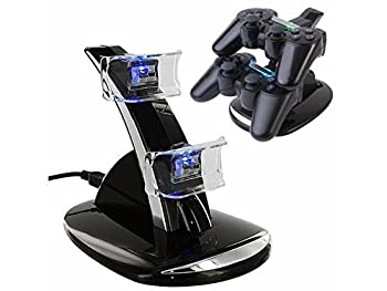 【中古】【輸入品 未使用】Tekit LED Dual USB Charging Charger Dock Docking Cradle Station Stand for Sony Playstation 4 PS4 Game Gaming Controller Charger by Tek