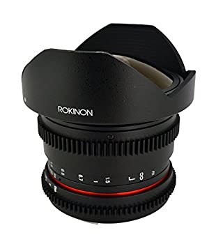 šۡ͢ʡ̤ѡRokinon RKHD8MV-N HD 8mm t/3.8 Fisheye Lens for Nikon with De-clicked Aperture and Removable HoodWide-Angle Lens [¹͢]