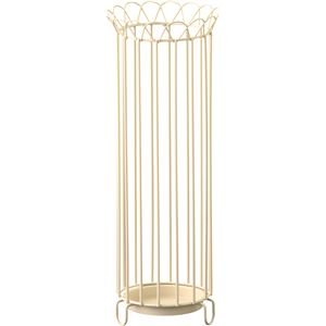 【中古】【輸入品・未使用】傘立て/アンブレラスタンド アイアン スリム 丸型 (インテリア小物) AKB-407IV アイボリー [並行輸入品]